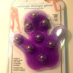 New SPA SAVVY  Massage￼ therapy glove￼360° spinning ball￼